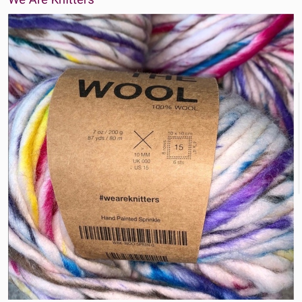 ISO we are knitters hand painted sprinkle
